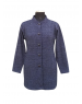 Women Long coat Navy Plain design coat